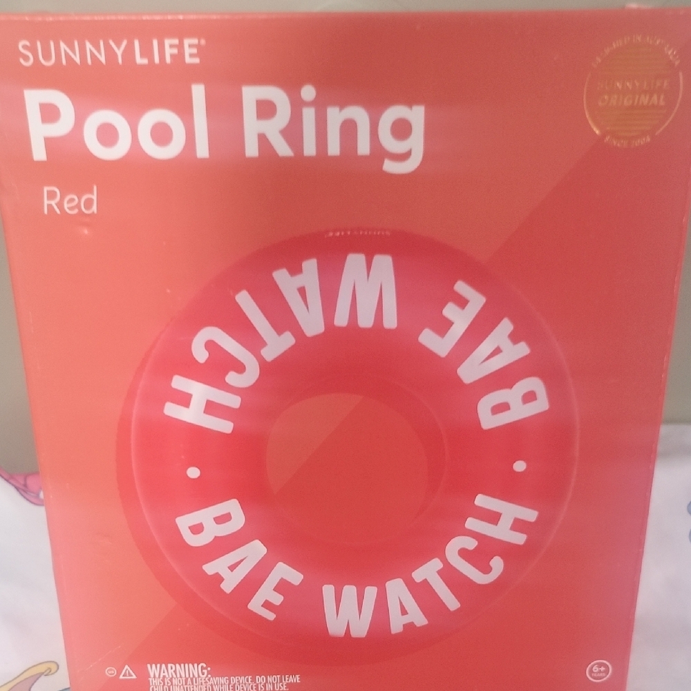 Sunnylife Red BAE WATCH Pool Float.